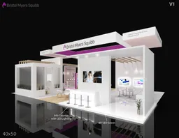 40x50 Île booth design by Pro-X Exhibits